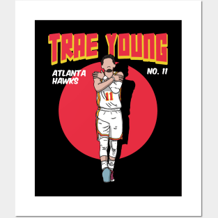 Ice Trae Young Comic Style Art Posters and Art